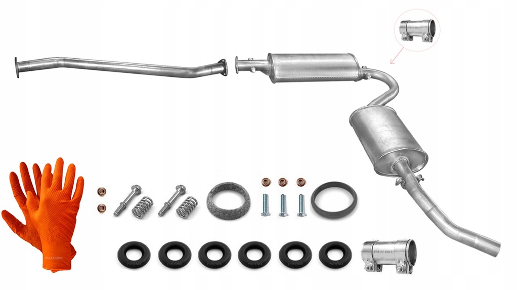 фото №1, Peugeot boxer 1.9 дизель 51kw 1994-1998 система випускний труба глушники