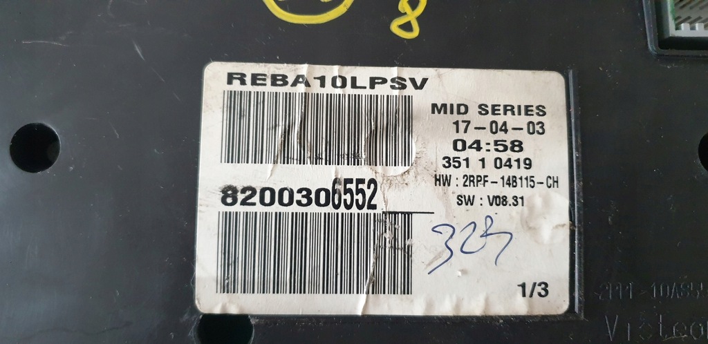 фото №2, Счетчик спидометр renault megane ii 8200306552