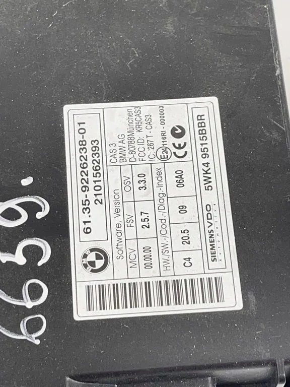 фото №8, Комплект запалювання bmw 3 coupe e92 8510221 3.0l дизель 2011