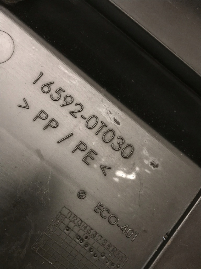 фото №8, Toyota chr воздуховод воздуха dół 16592-0t030