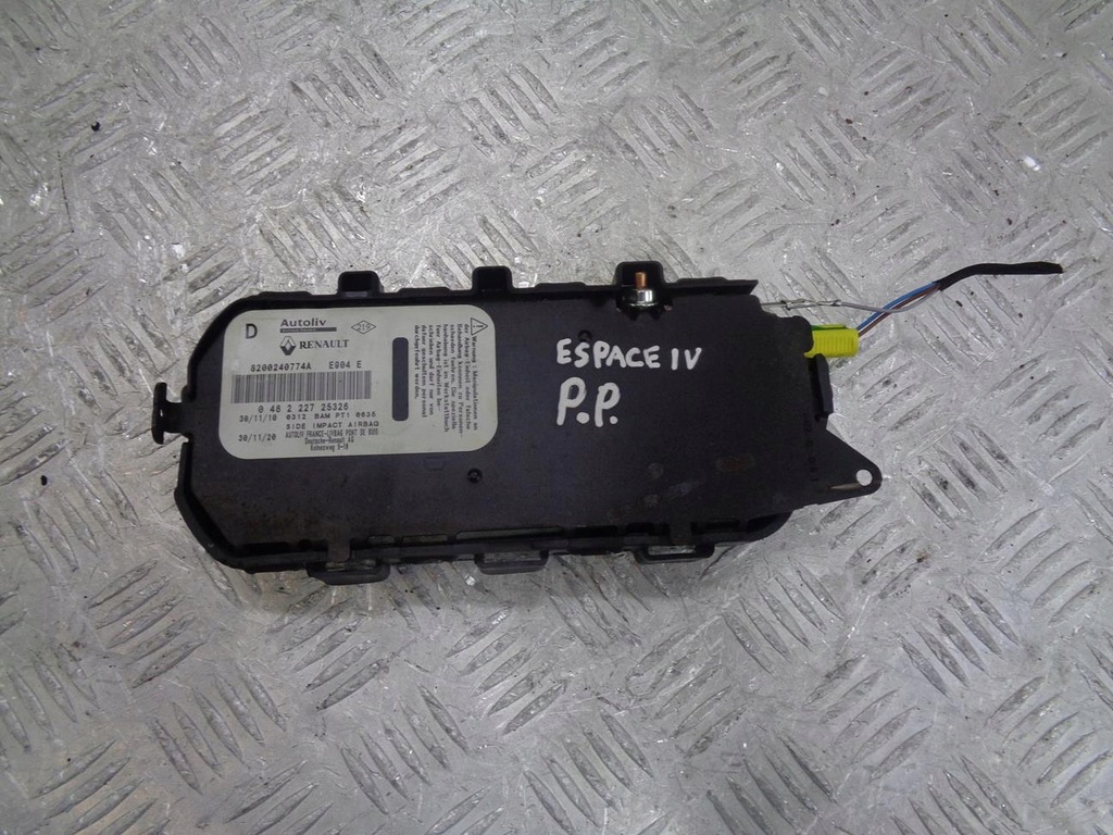фото №1, Подушка подушка безпеки сидіння права renault espace 4 iv lift 2006- 8200240774a