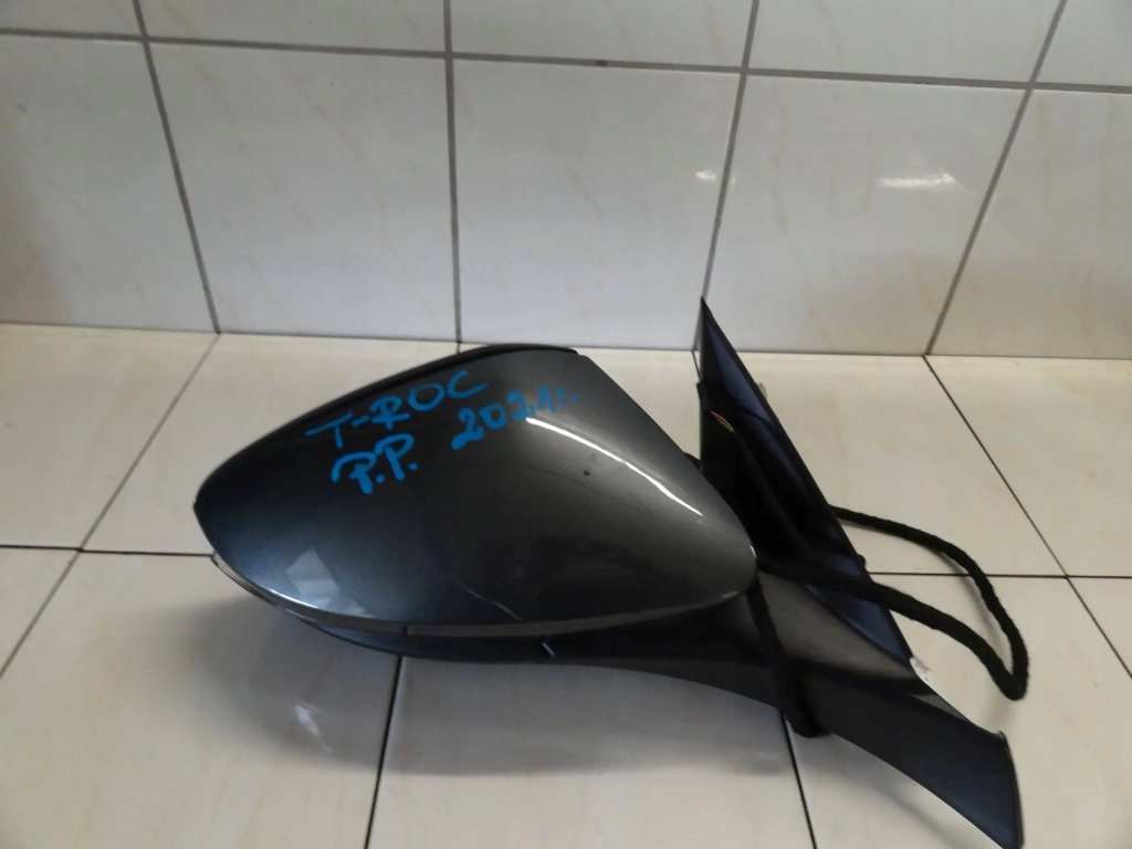 фото №2, Vw t-roc 2021 зеркало наружное правое 13 pinów ассистент поперечина движения