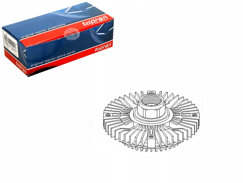 фото №1, Topran вязкостная муфта сцепление audi 100 2.4 d 4a. c4