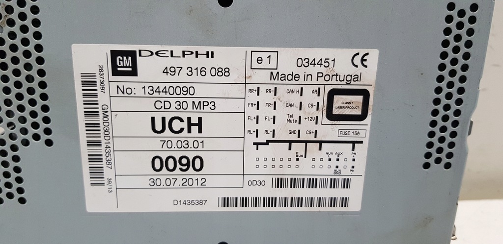 фото №16, Рамка радіо панель opel zafira b cd30