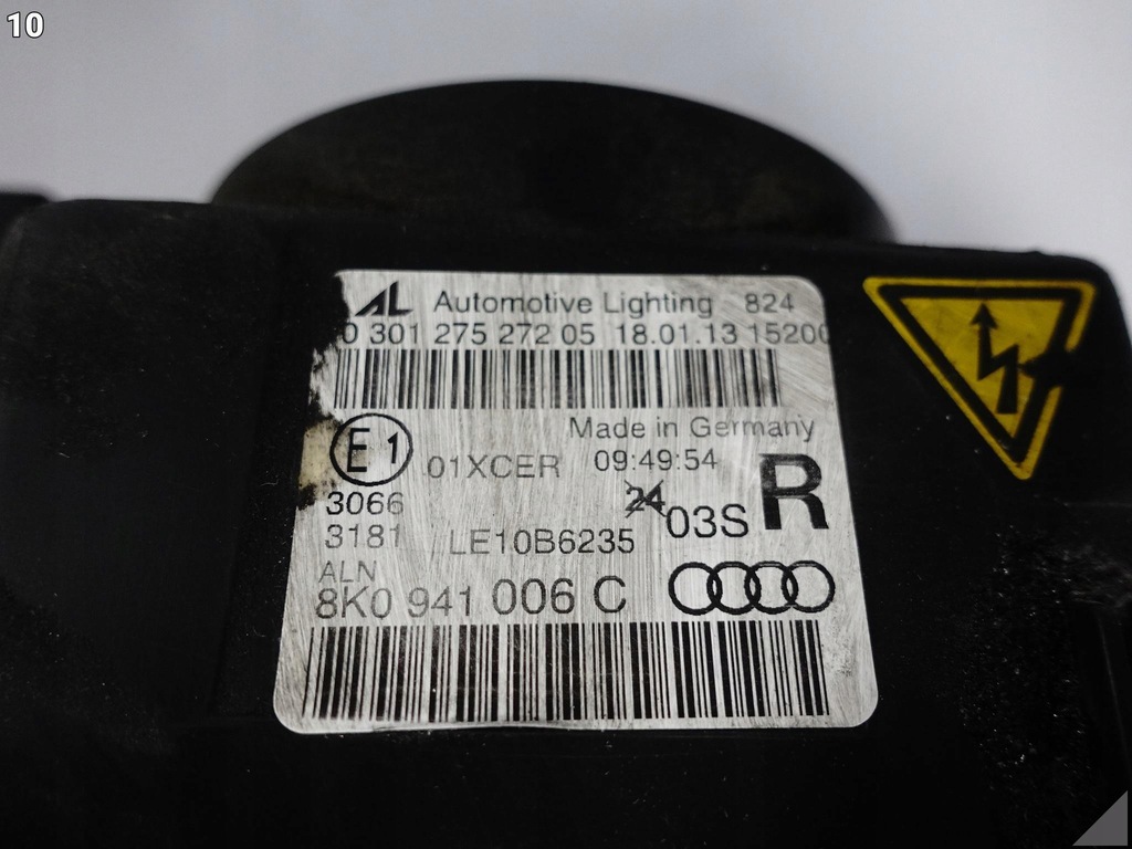 фото №11, Audi a4 s4 rs4 8k0 b8 lift 11-14 лампа ксенон + led некерована права europa