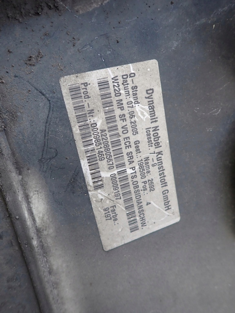 фото №9, Mercedes w220 s-klasa бампер передній перед