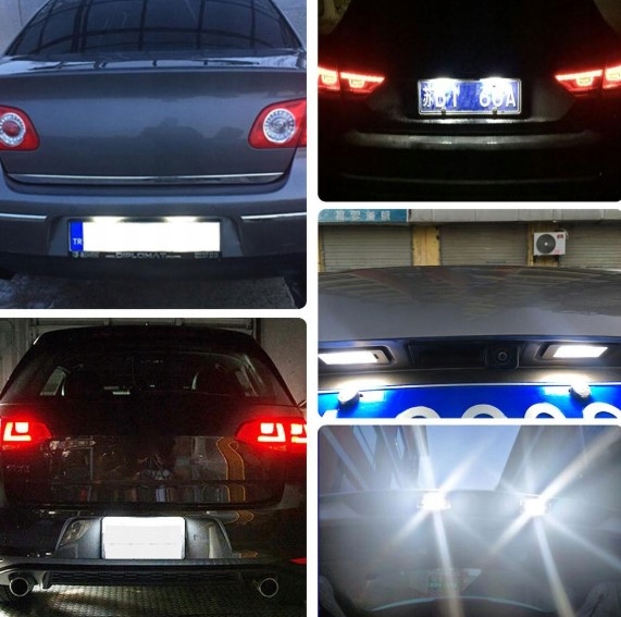 фото №11, Подсветка номерного знака регистрационный фонари led vw passat b6 golf iv v vi 4