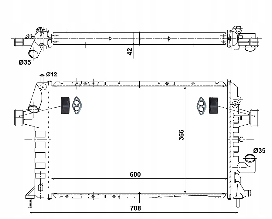 фото №12, Радиатор двигателя mazda mx 5 89- 1.6 i / 320x648