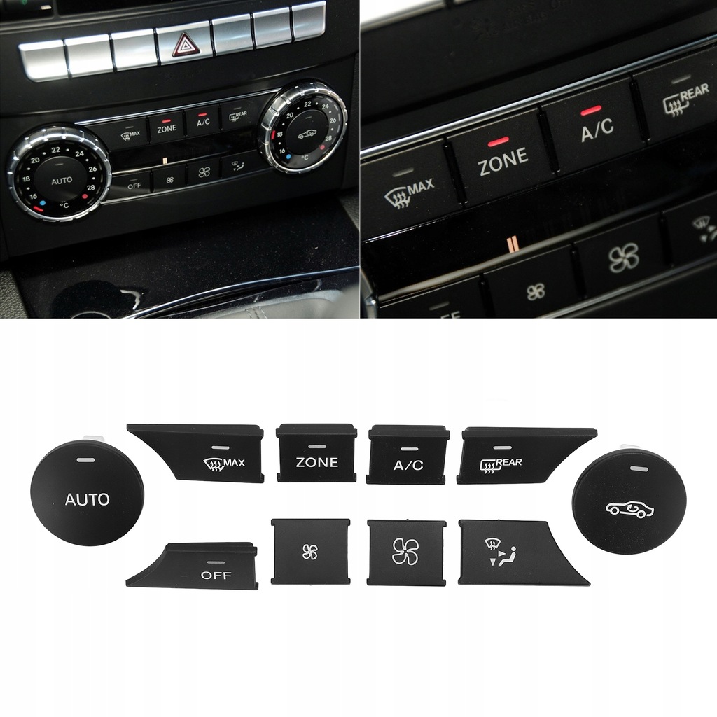 фото №10, Кнопка кондиционера кнопка регулировки громкость заменитель dla mercedes