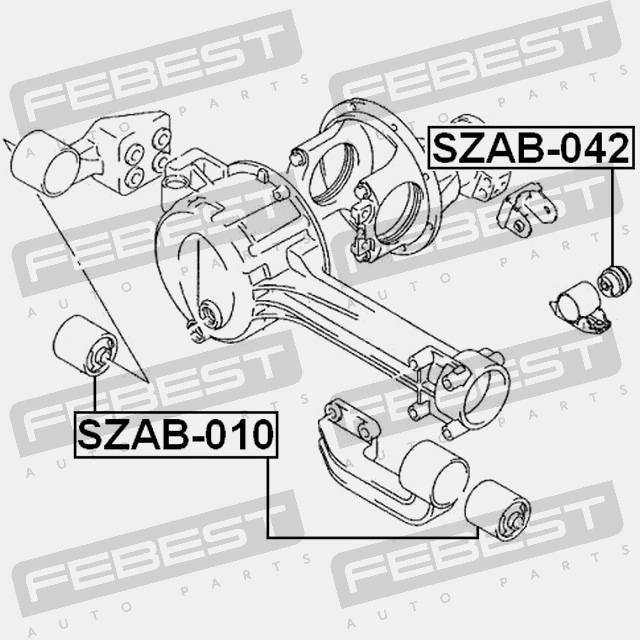 фото №12, Febest szab-010 підшипниковий вузол, механізм диференціал
