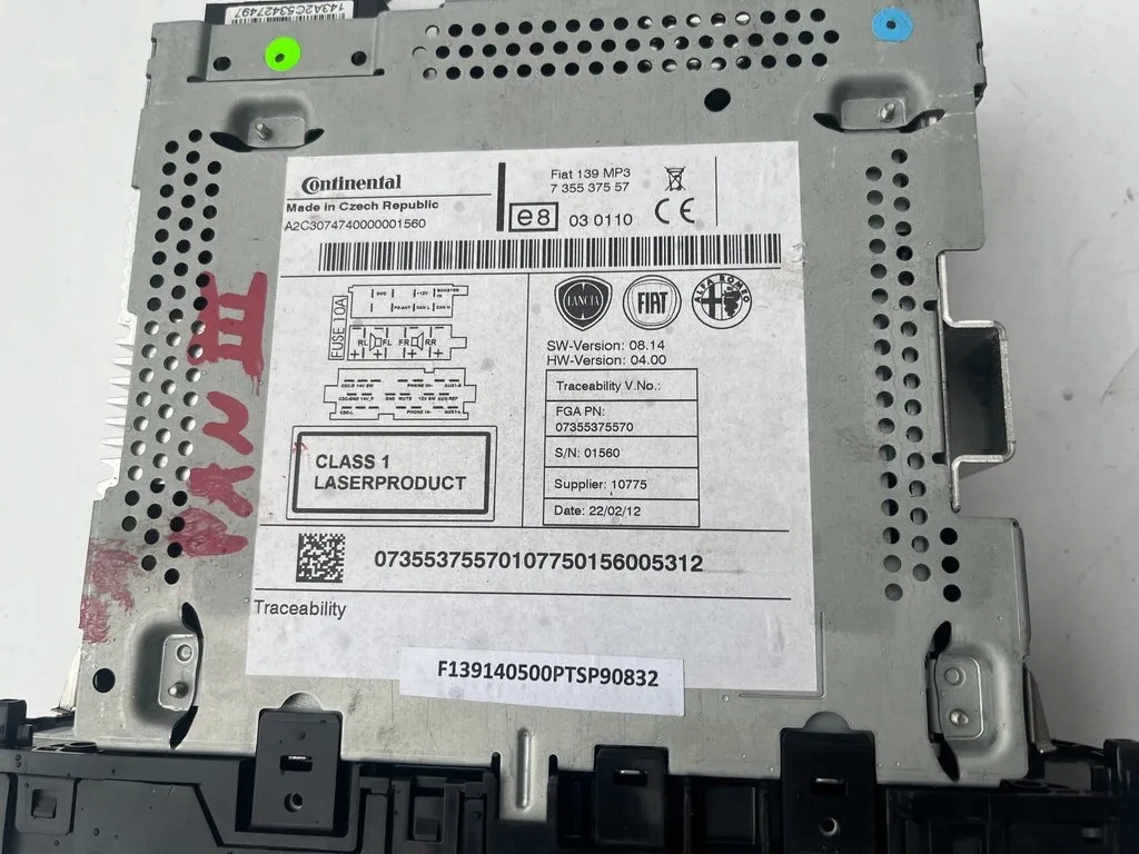 фото №2, Fiat panda iii радио радиопроигрыватель cd mp3