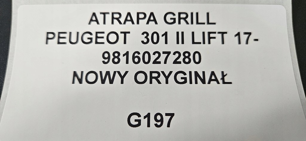 фото №8, Решётка радиатора решётка радиатора peugeot 301 ii lift 2017- 9816027280