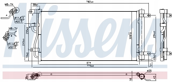 фото №11, Радіатор кондиціонера chevrolet captiva 06- 2.2 c