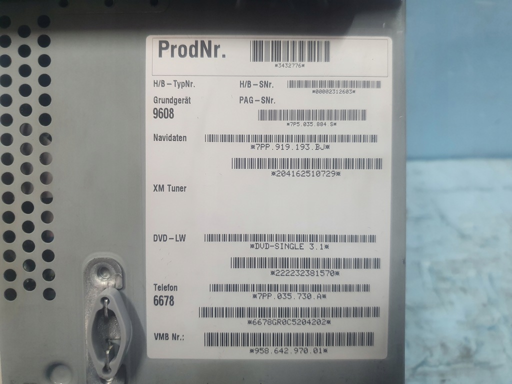 фото №6, Радіо navi porsche cayenne ii 7p5 навігація 7p5035884s