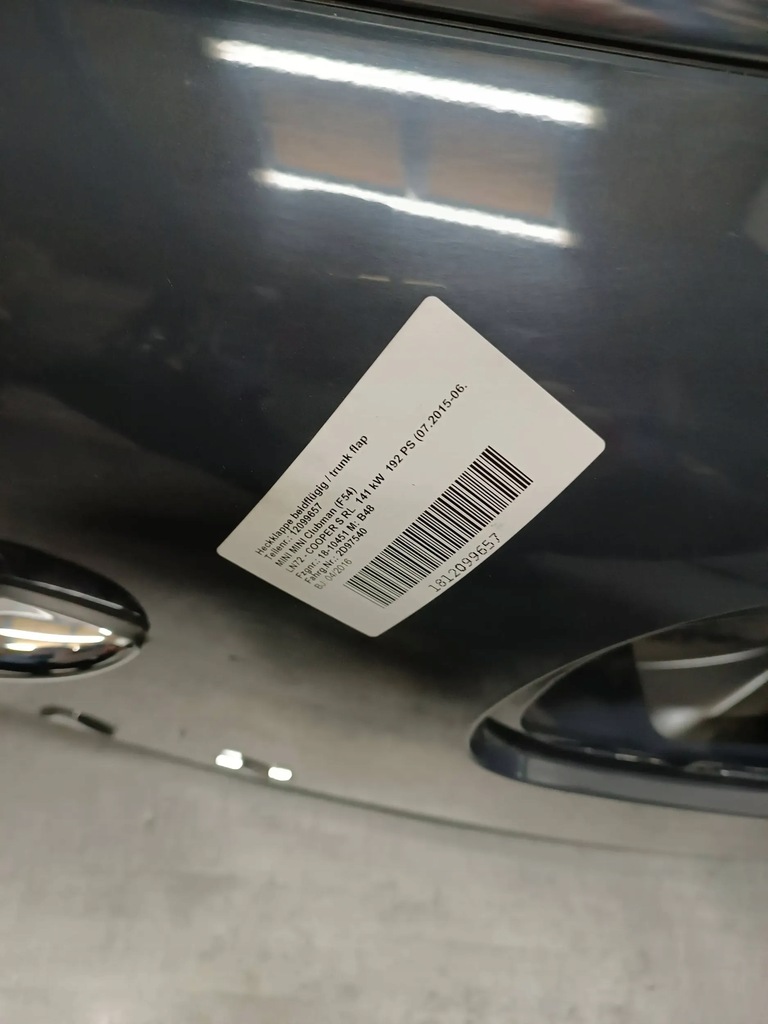 фото №6, Mini clubman f54 кришка багажника задня комплект kol.b58