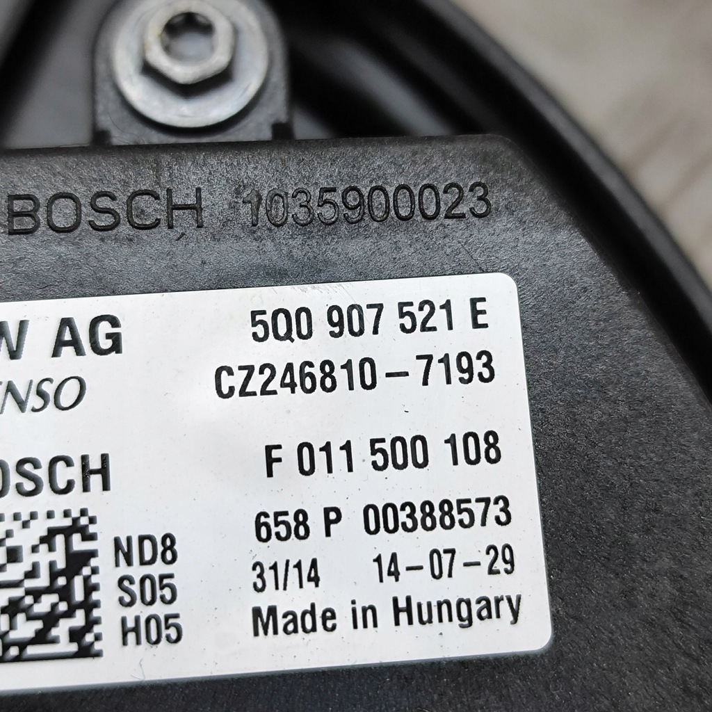 фото №6, Volkswagen golf vii 2015 вентилятор обдув / повітродувка