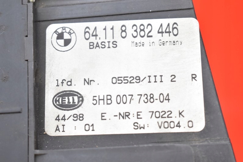 фото №7, Панель управление обдув кондиционер 8382446 bmw e46 97-03