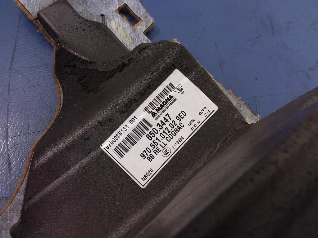 фото №5, Panamera i 970 обшивка підлога права eu cognac