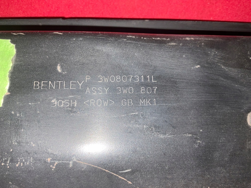 Bentley gt gtc рестайлінг  3w0 балка бампера задня 3w0807311l Зі Шроту