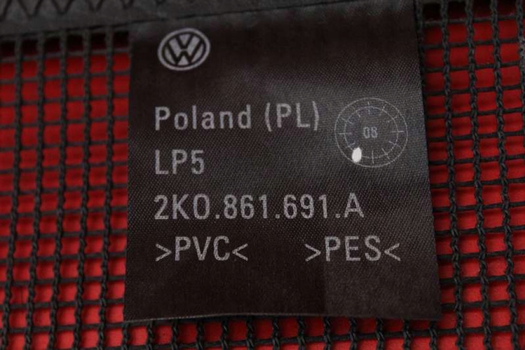 фото №7, Шторка сетка багажника 2k0861691a vw caddy 3 iii 2k 04-10