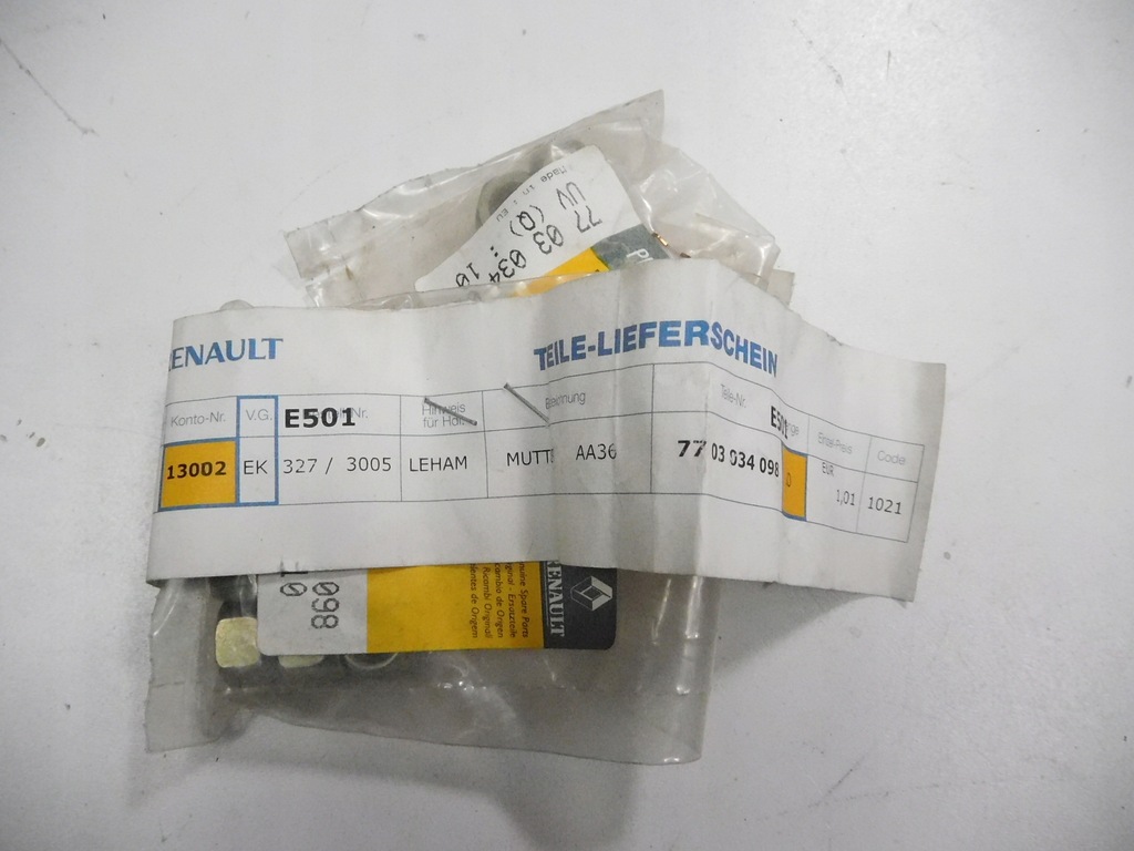 фото №9, Болты вала x5 renault trafic оригинальный номер 7703034098