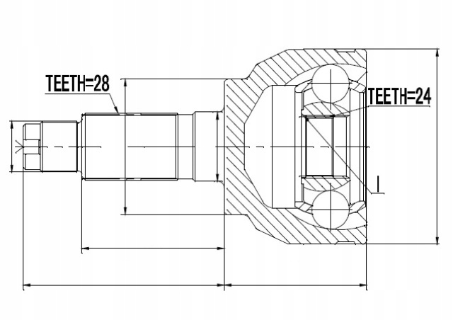 фото №1, Шарнир zew. mazda 3 bk 1.6tdi 01.05-13,