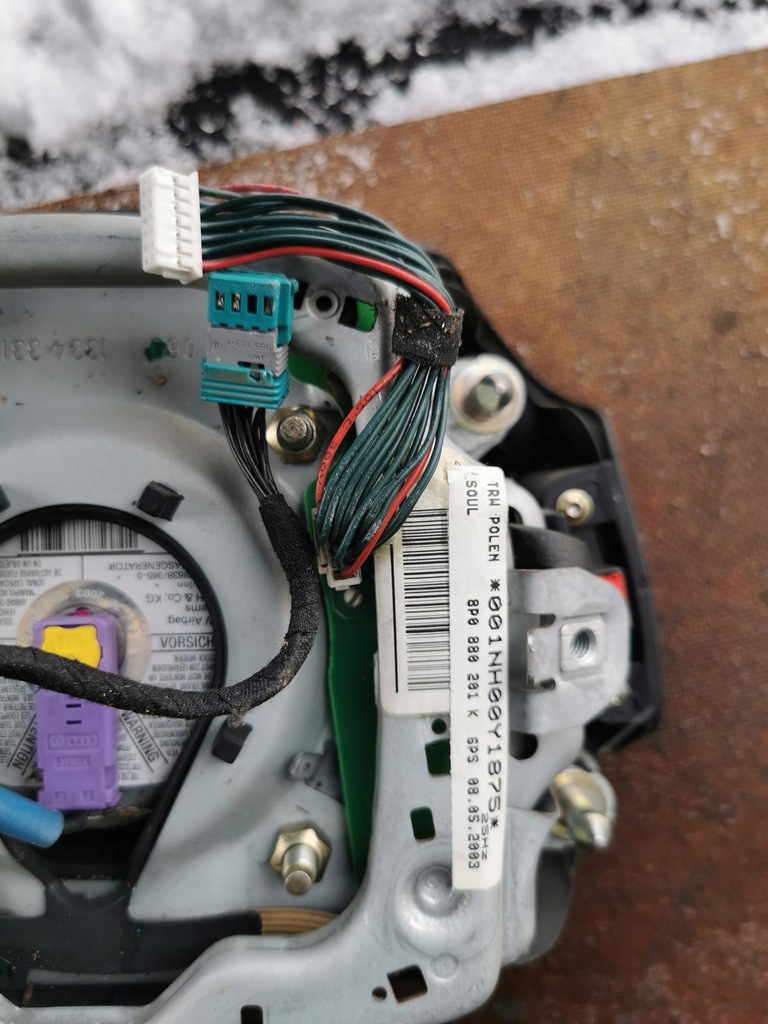 фото №9, Воздуховод кожа multi audi a3 s3 8l a4 a6 a8 8z0419091f 8e0000124b подушка безопасности