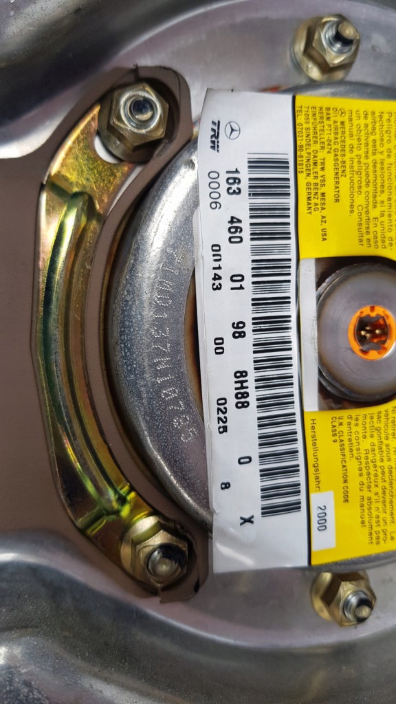 Mercedes w163 ml подушка подушка безопасности водителя a1634600198 Киев