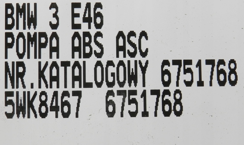 фото №8, Bmw e46 насос гальмівна abs dsc 6751767 6751768