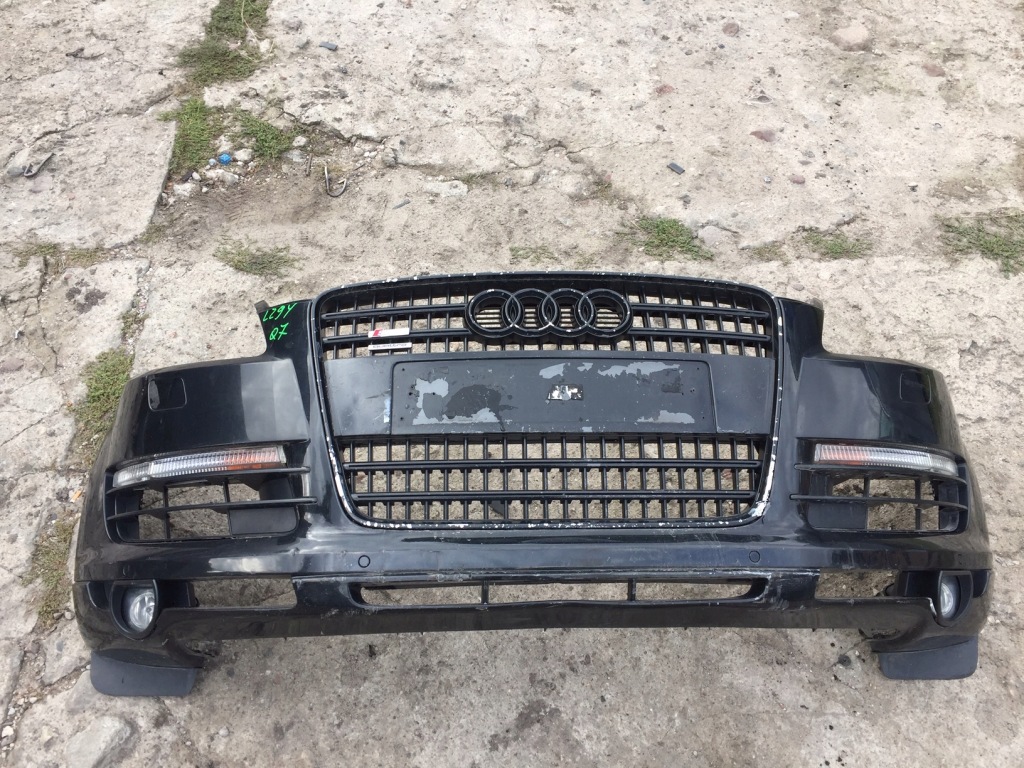 фото №1, Audi q7 4l lz9y бампер перед передній решітка радіатора решітка радіатора