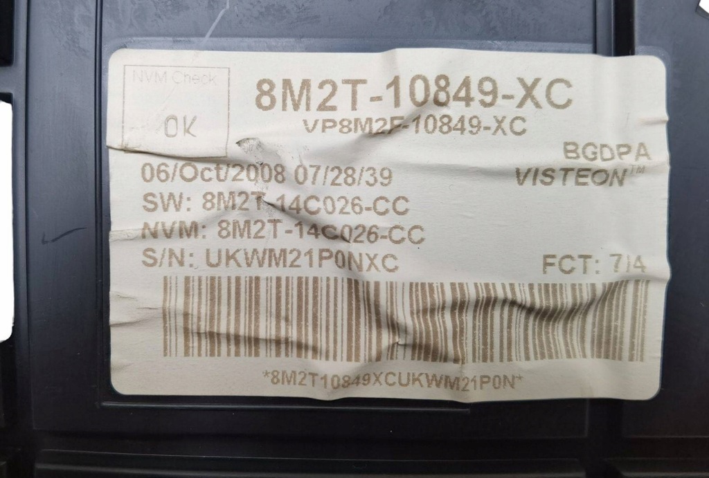 фото №6, Счетчик ford mondeo 4 2008 8m2t-10849-xc