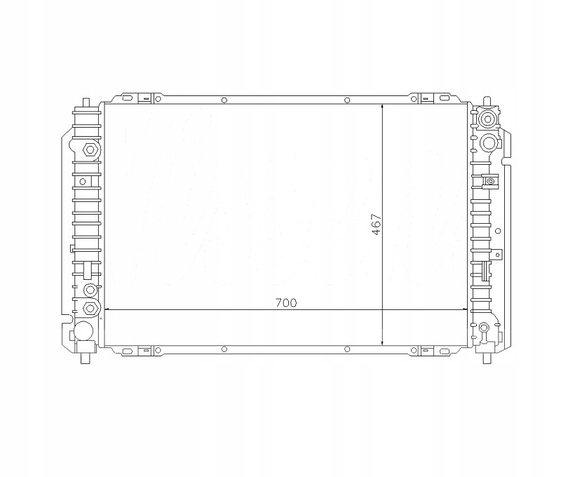 фото №1, Радіатор ford escape 01- aj0315200a