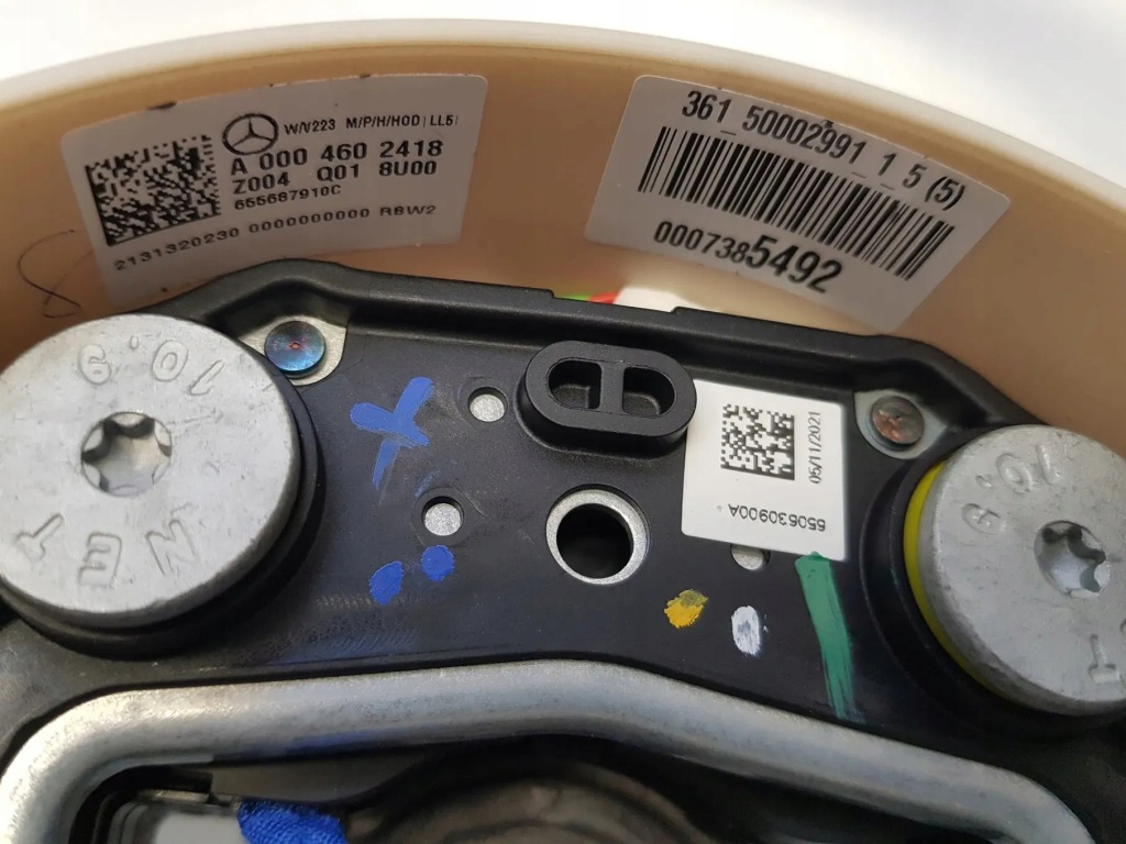 фото №9, Nowa повітропровід підігрів шкіряний пелюстки перемикання mercedes w223 w213 lift w295 w297 e