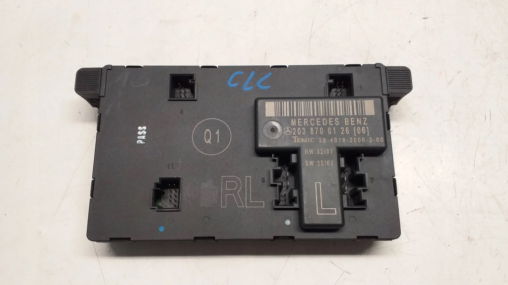 фото №1, Mercedes clc w203 блок керування модуль двері лівий