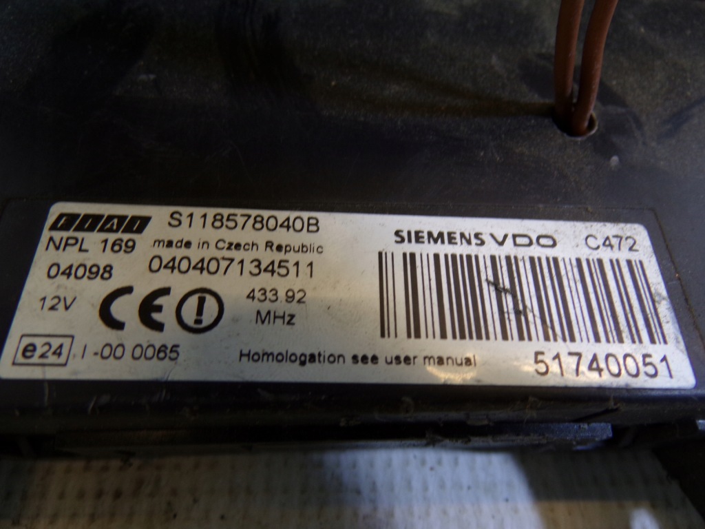 Набор стартовый fiat panda 2 ii 1.2 44kw iaw5nf.s5 d032 с Разборки