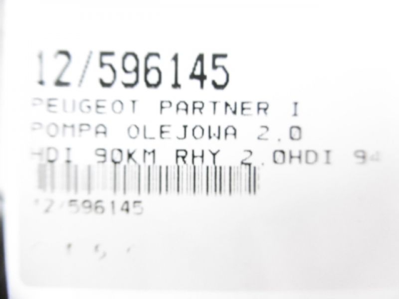 фото №9, Peugeot partner i насос масла 2,0hdi 9431291021 9638783880 rhy