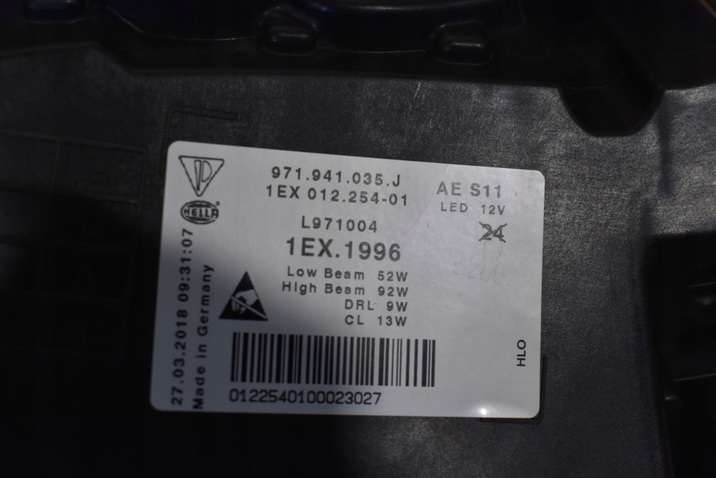 фото №14, Idealne kpl. лампы перед передние + модули porsche panamera 971 matrix 1