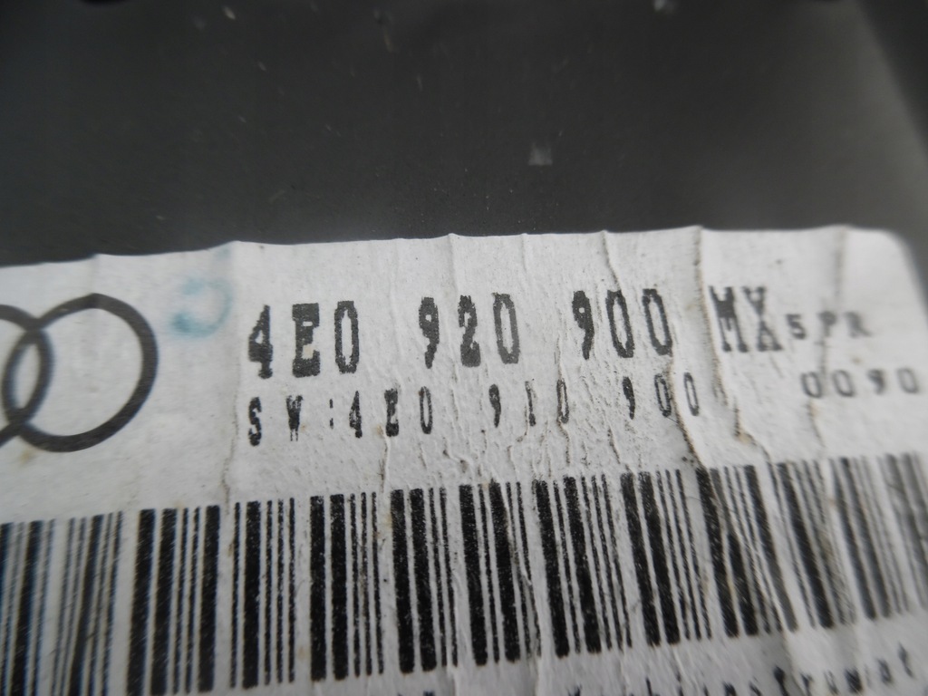 фото №9, Audi a8 d3 6,0 w12 счетчик 4e0920900 mx