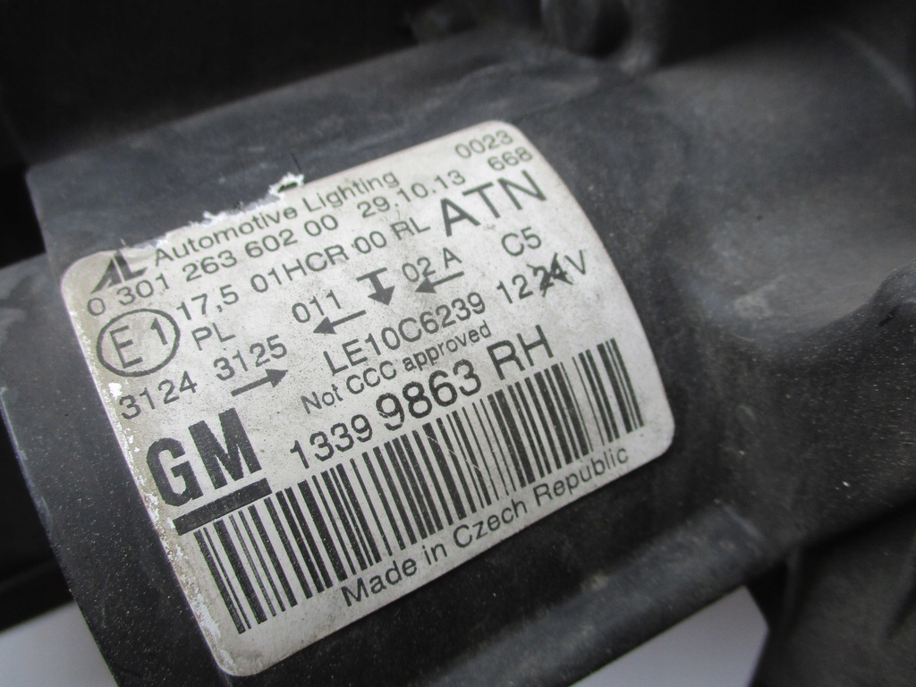 фото №8, Лампа фара правий opel zafira c iii оригінал