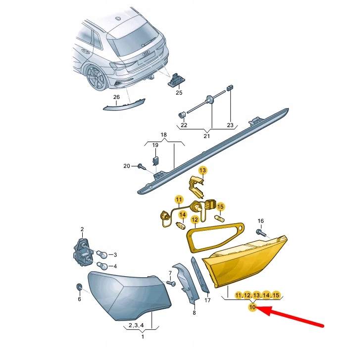 фото №8, Audi a3 8y задние правое задние свет led 8y0945308 oem