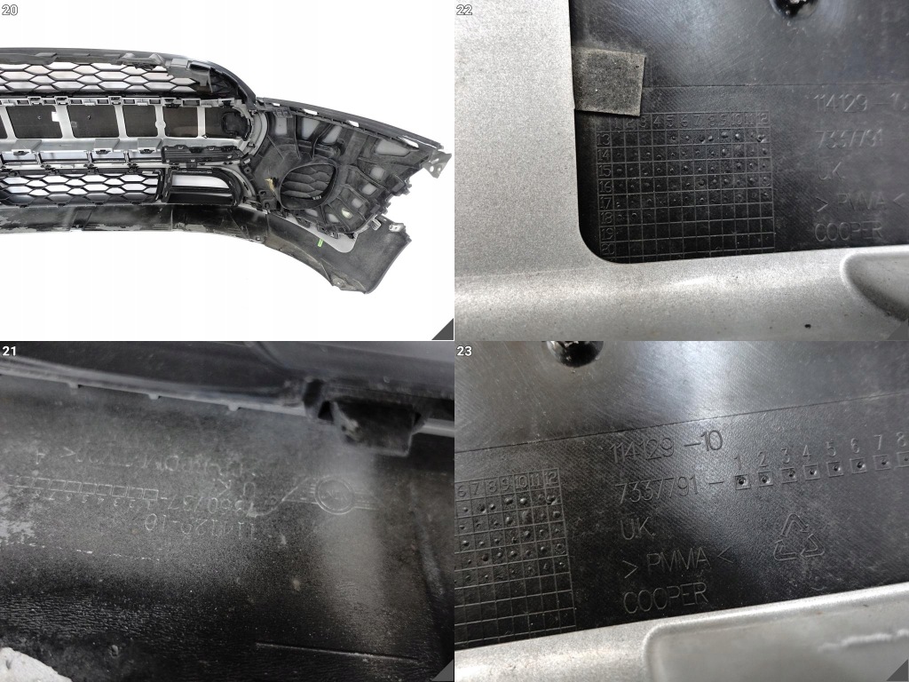 Mini cooper f56 f57 jcw 13-19 бампер решётка радиатора решётка  спойлер решётка перед Оригинал