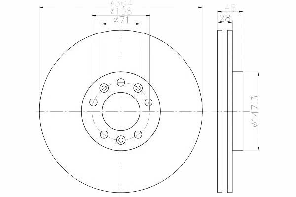 фото №1, Textar тормозные диски тормозные 2szt fiat перед scudo jump