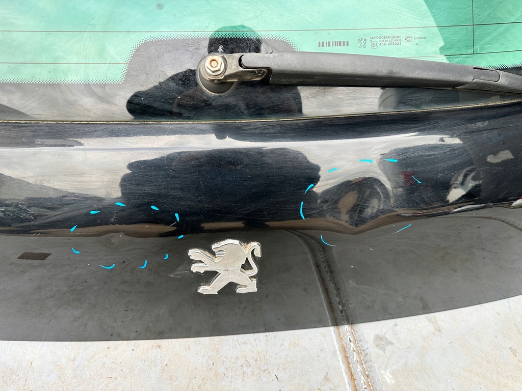 фото №7, Кришка багажника задня peugeot 3008 i з скло