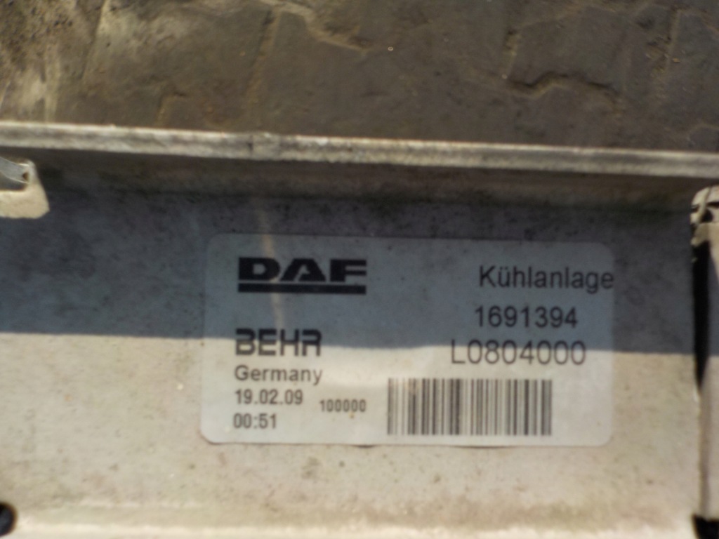 Daf 105 интеркулер Оригинал