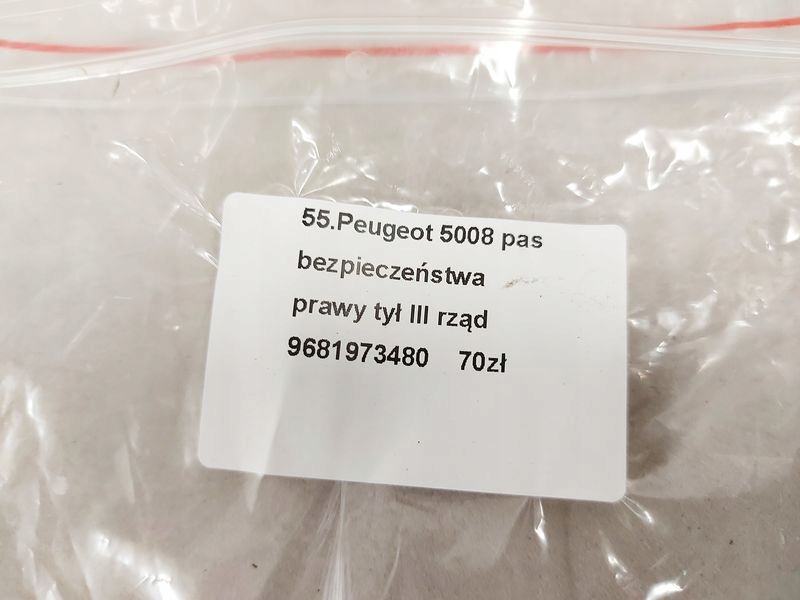 фото №9, 5008 1 i pas безопасности правый задняя iii 3 ряд