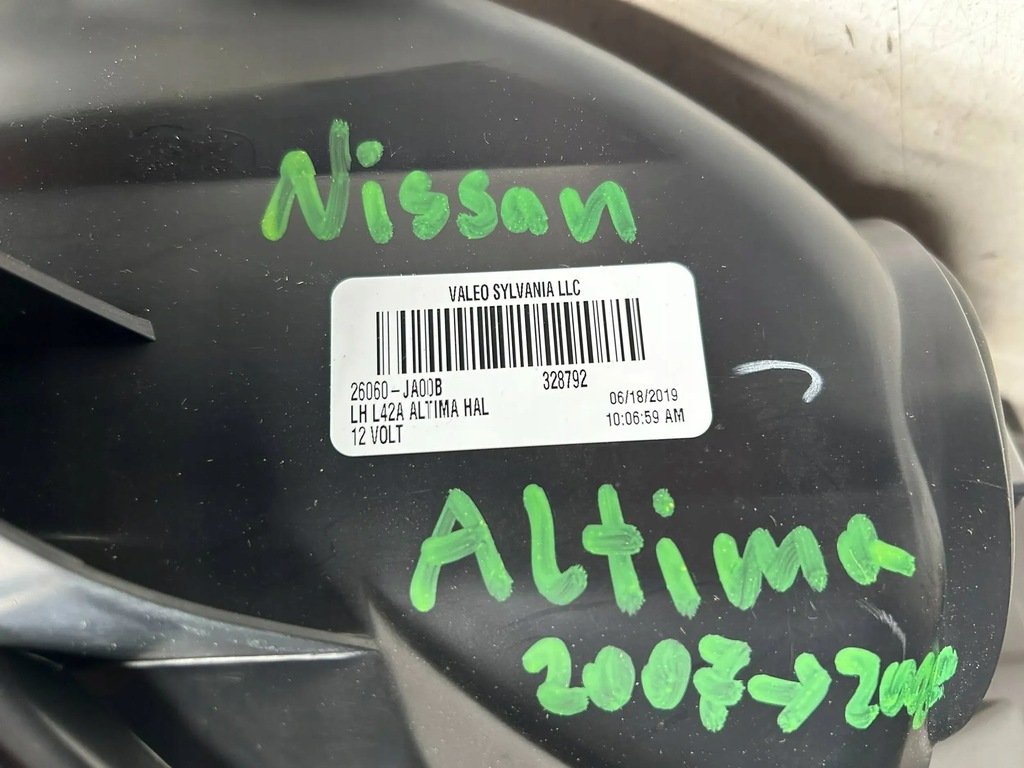 фото №10, Фара левый nissan altima 2007