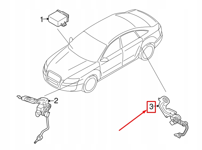 фото №5, Audi q7 4l rear left level датчик 7l6616571