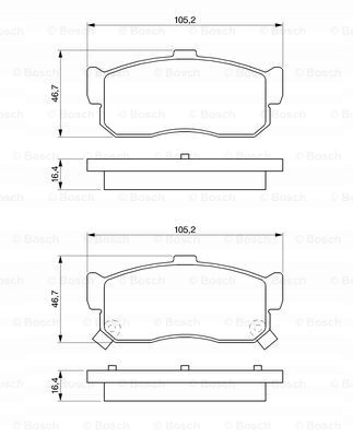 фото №4, Гальмівні диски гальмівні колодки задня bosch nissan maxima