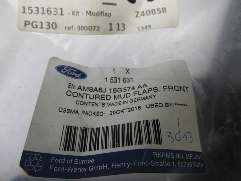 фото №3, Бризковики передні ford fiesta mk7 2008-2017