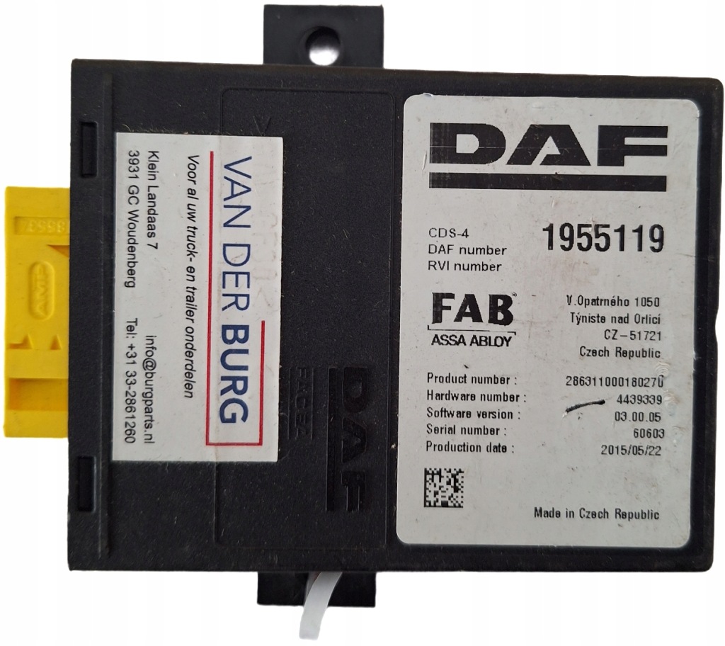 Купить Модуль блок управления fab daf xf106 1955119 b-b